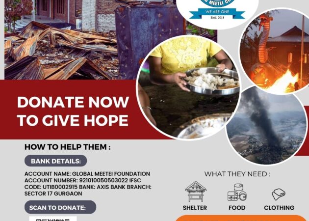 Donate now to give hope to the displaced Meetei families in need